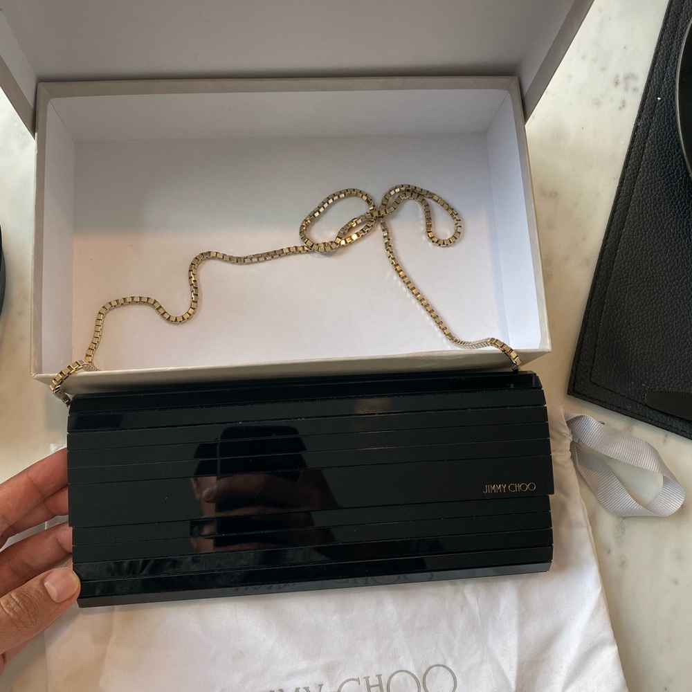 Jimmy Choo 'Sweetie' Black Cutch